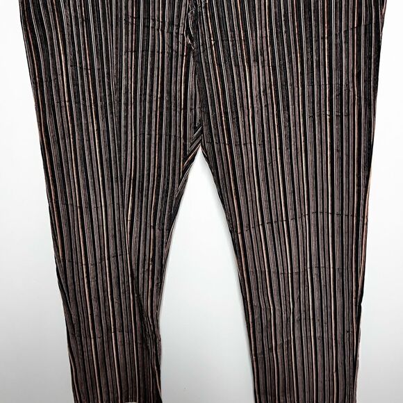 NWOT Versace Classic V2 Mens Brown Black Pinstriped Corduroy Pants Sz 44 W 34 L - Picture 6 of 7